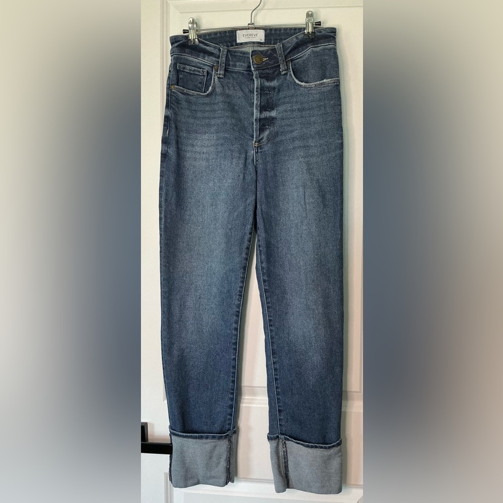 Evereve The Ever Straight Cuffed Jeans Women’s Size 26